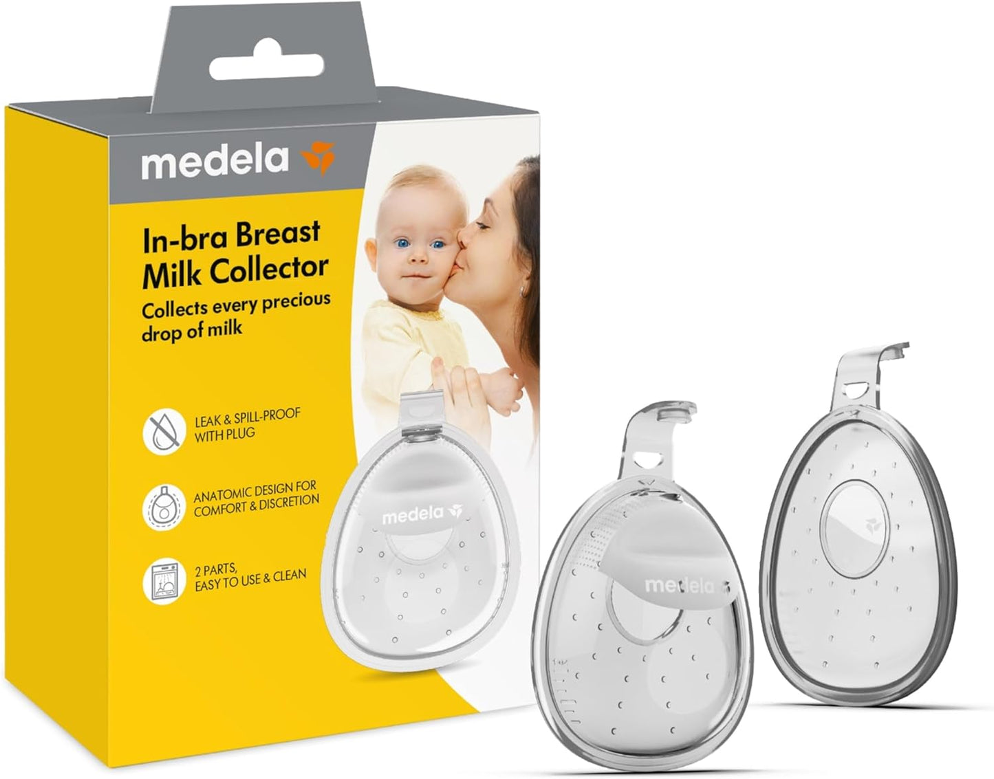 Medela in-Bra - Colector de leche materna, diseño a prueba de fugas...