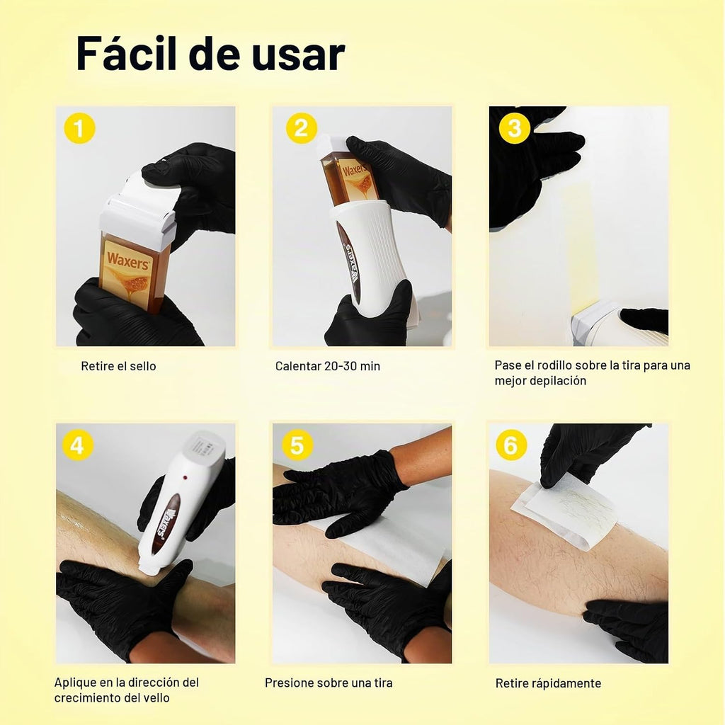 Waxers Cartucho de recarga de cera para depilación enrollable para...