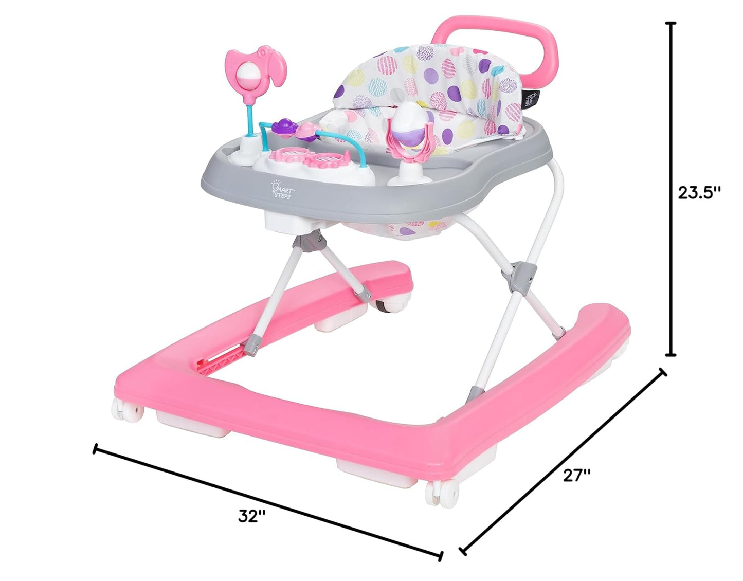 Smart Steps Trend Plus - Andador de actividades 2 en 1 con juguetes...