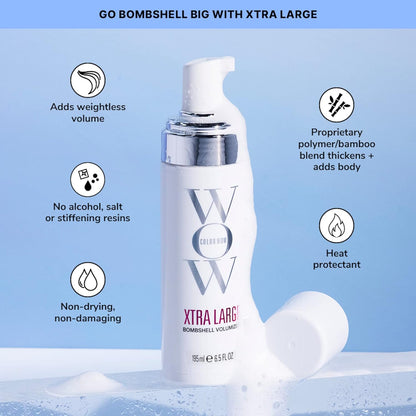 COLOR WOW Xtra Large Bombshell Volumizer - Nueva tecnología sin alc...