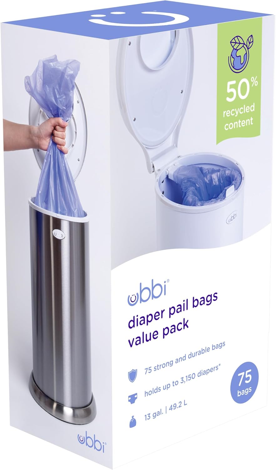Bolsas de plástico para pañales Ubbi, bolsas desechables para desec...