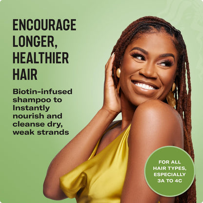 Mielle Organics - Champú fortalecedor de romero y menta con biotina...