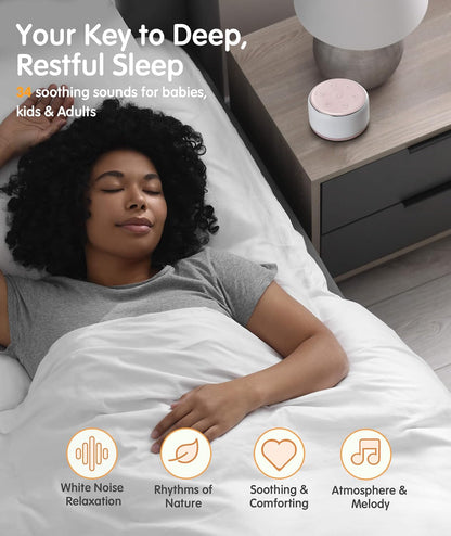 FamiSym Máquina de sonido portátil para bebés y niños que duermen,...
