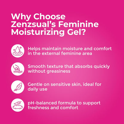 ZENZSUAL Gel hidratante femenino con ácido hialurónico \u2013 Gel a...