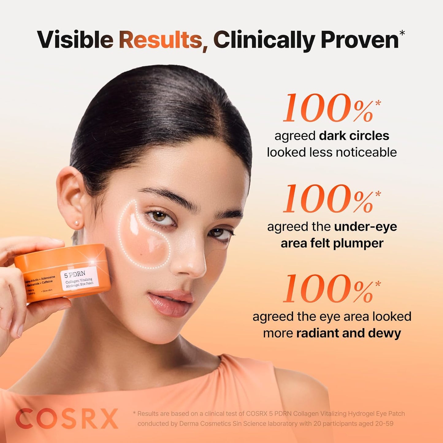 COSRX 5-PDRN Parches complejos de gel de colágeno para el aspecto d...