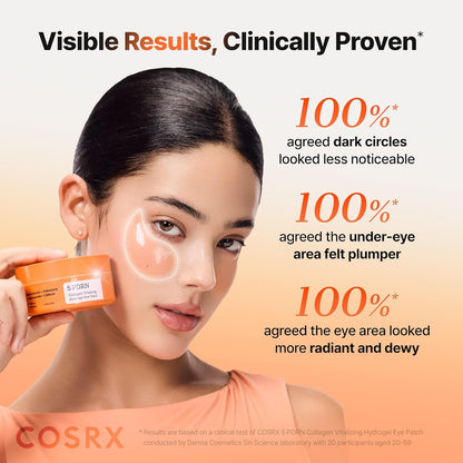 COSRX 5-PDRN Parches complejos de gel de colágeno para el aspecto d...