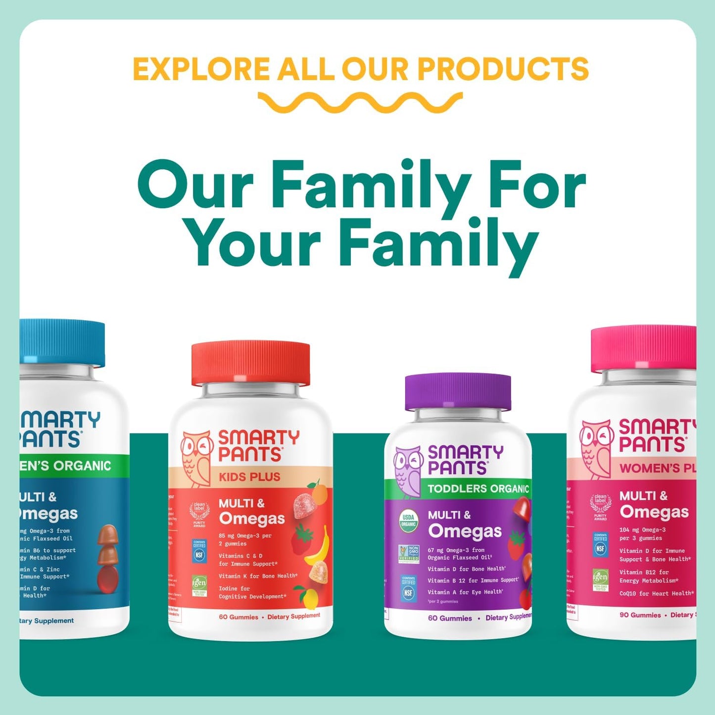 SmartyPants Cápsulas multivitamínicas prenatales para mujer, vitami...