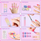 Juego de esmaltes de uñas para niñas, no tóxico, de secado rápido,...