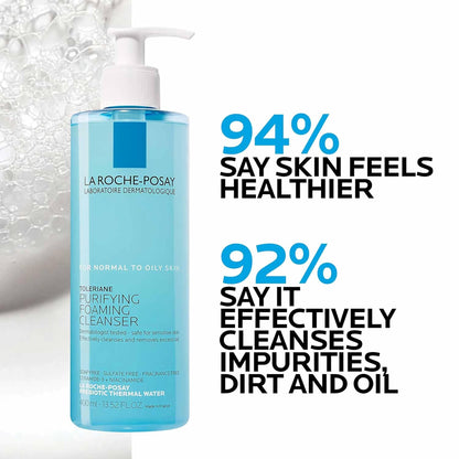 La Roche-Posay Toleriane Limpiador Facial Espumoso Purificante, Lim...
