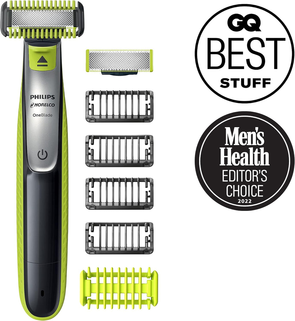 Philips Norelco Cortadora y afeitadora eléctrica OneBlade híbrida,...