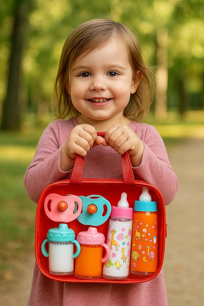 fash n kolor My Sweet Baby - Juego de alimentación para muñecas des...