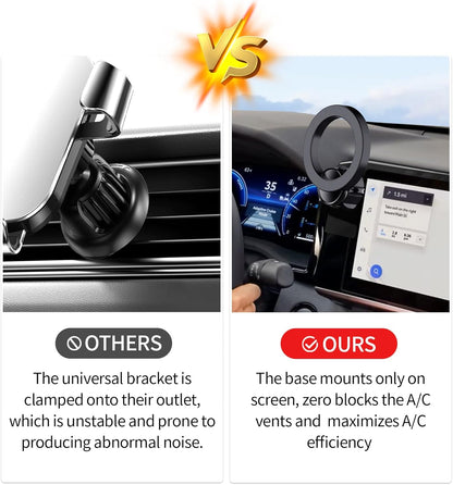 Soporte de teléfono para automóvil para Toyota Camry LE/SE 2025-2026, accesorios de clip fijo de pantalla de 8 pulgadas, soporte de teléfono de rotación de 360° compatible con MagSafe