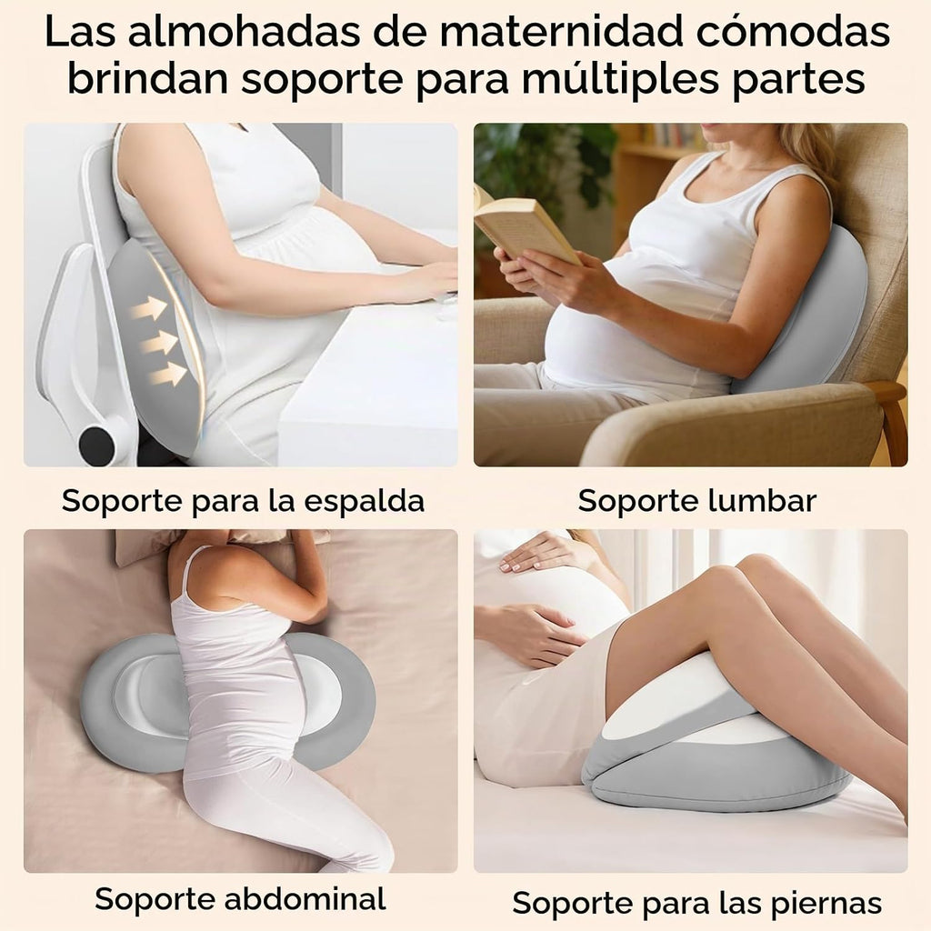 Almohadas de embarazo para dormir, almohada de cuña de maternidad d...