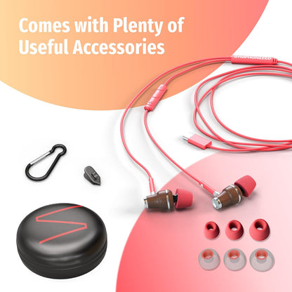Auriculares con cable de madera premium de Symphonized para iPhone...