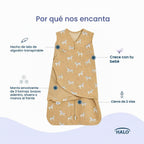 HALO Saco de dormir con manta de arropar, manta de poner de ajustab...