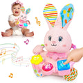 Ryotagift Juguetes de Peluche de Conejo Musical Bilingüe para Bebés...