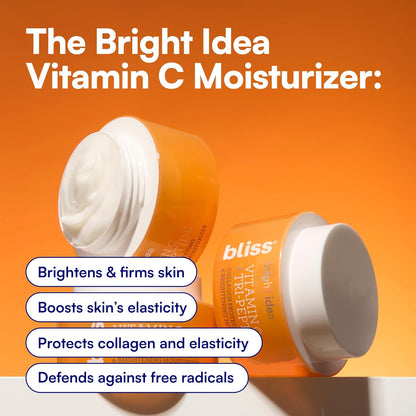 Bliss Vitamina C + crema hidratante iluminadora de tres péptidos |...
