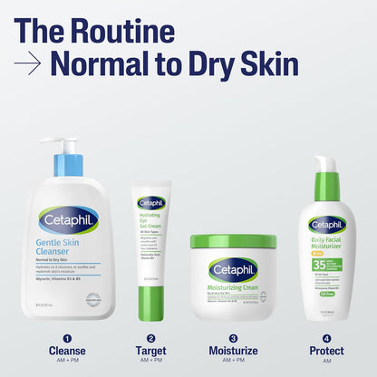 Cetaphil - Limpiador facial, limpiador suave hidratante para pieles...