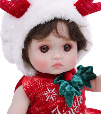 Cloveray Muñecas de bebé, 18 pulgadas realista Reborn Full Vinyl Ba...