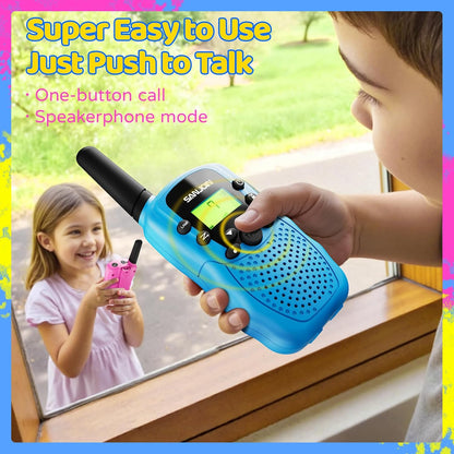 Walkie Talkies para Niños Recargables, 2000 mAh Duración de 3-4 Día...