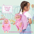 UZIDBTO Muñecas de bebé de 12 pulgadas con mochila para guardar rop...