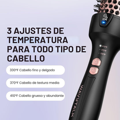 Wavytalk Versión Actualizada Cepillo Térmico para Aspecto de Peinad...