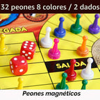 PARQUES Colombiano MAGNÉTICO Madera 8\/6 JUGADORES 50x50 CM Doble c...