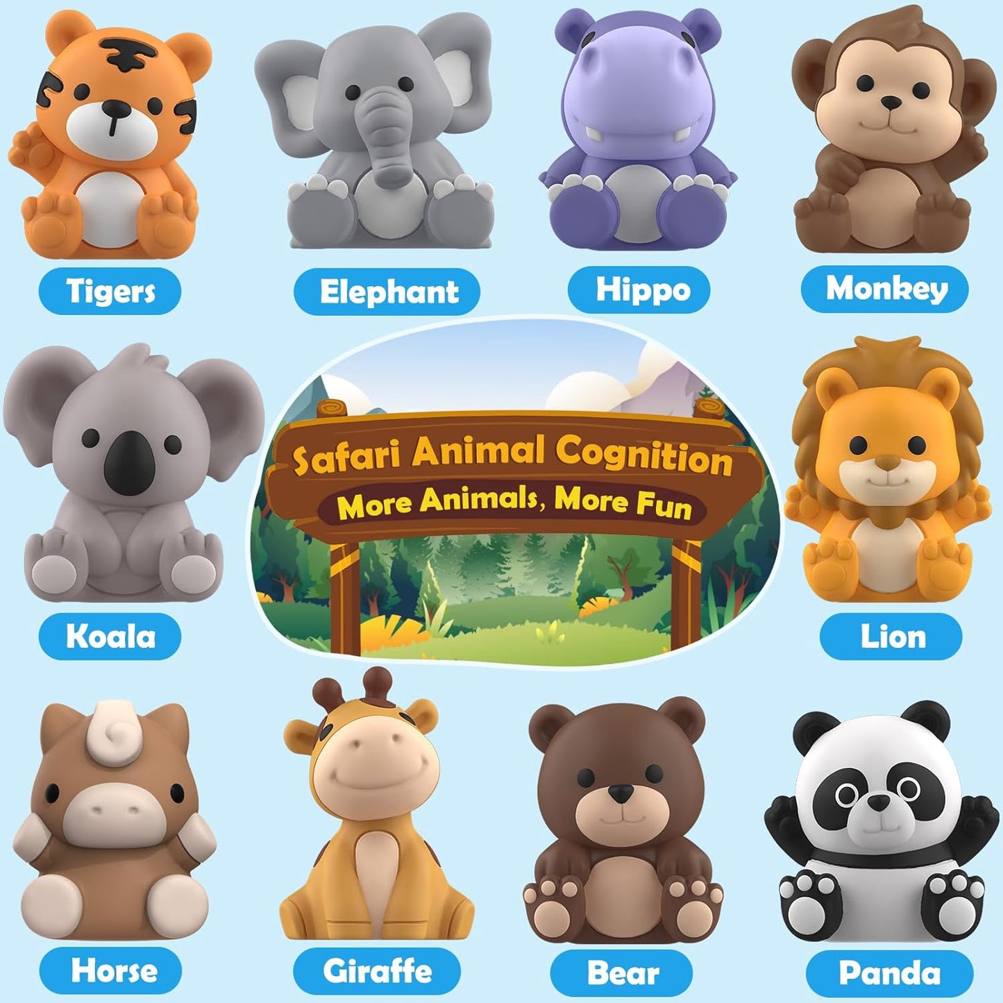 Juguetes de aprendizaje para niños pequeños de 1, 2, 3 años, 20 pie...