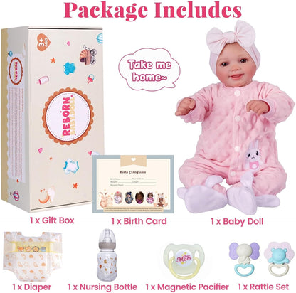 BABESIDE Muñecas de bebé Reborn Sunny - Muñeca de bebé realista de...