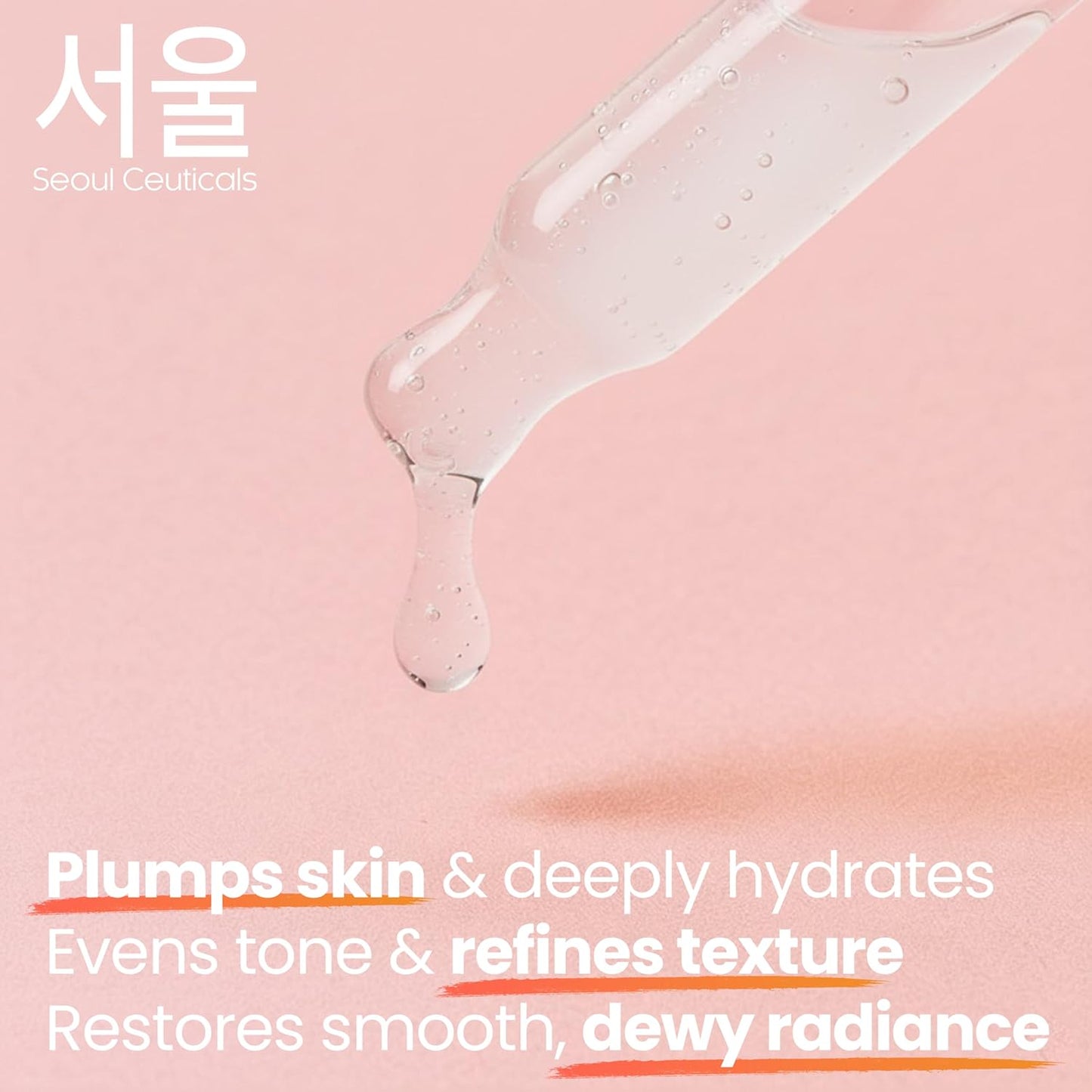 SeoulCeuticals K Beauty - Suero coreano al 5 % de niacinamida + mucina de caracol al 97.5 % + ácido hialurónico, cuidado de la piel coreano sin crueldad, suero facial antienvejecimiento natural y