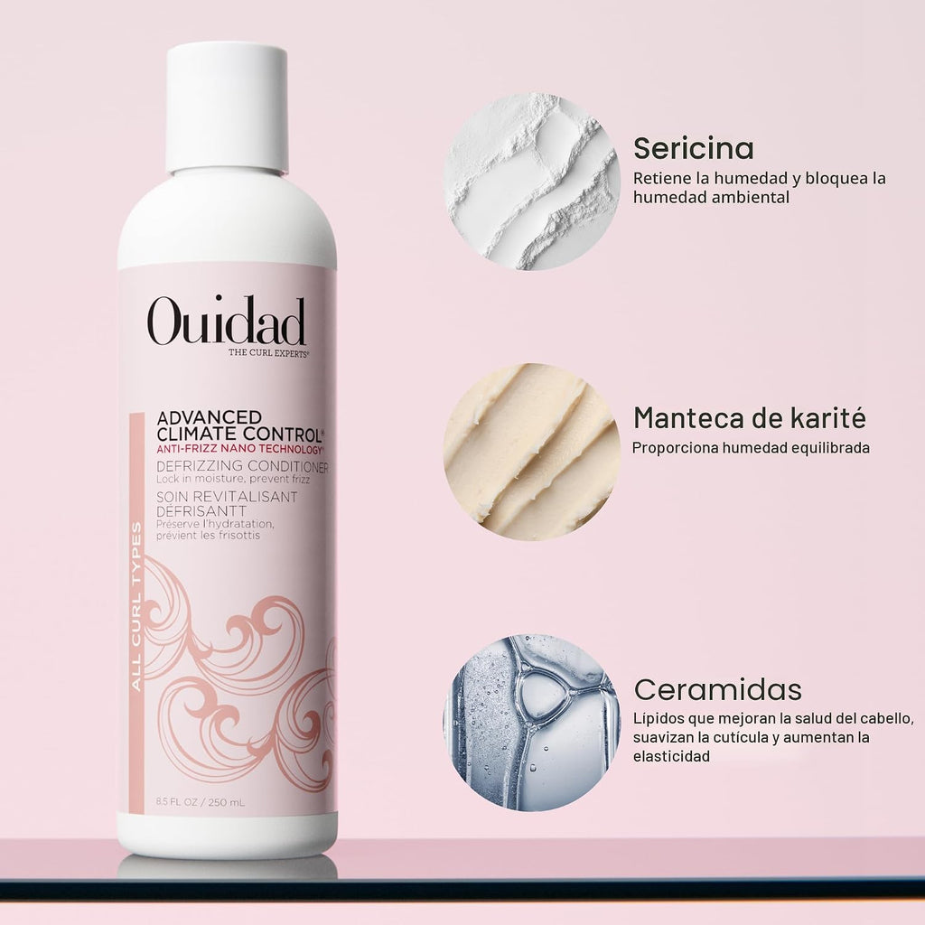Ouidad Kit de cuidado del cabello sin encrespamiento para cabello r...