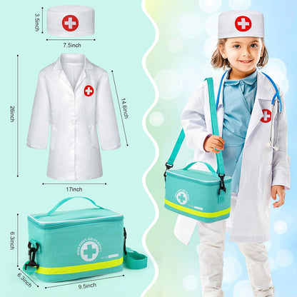 Sundaymot Kit médico para niños juego de simulación de 34