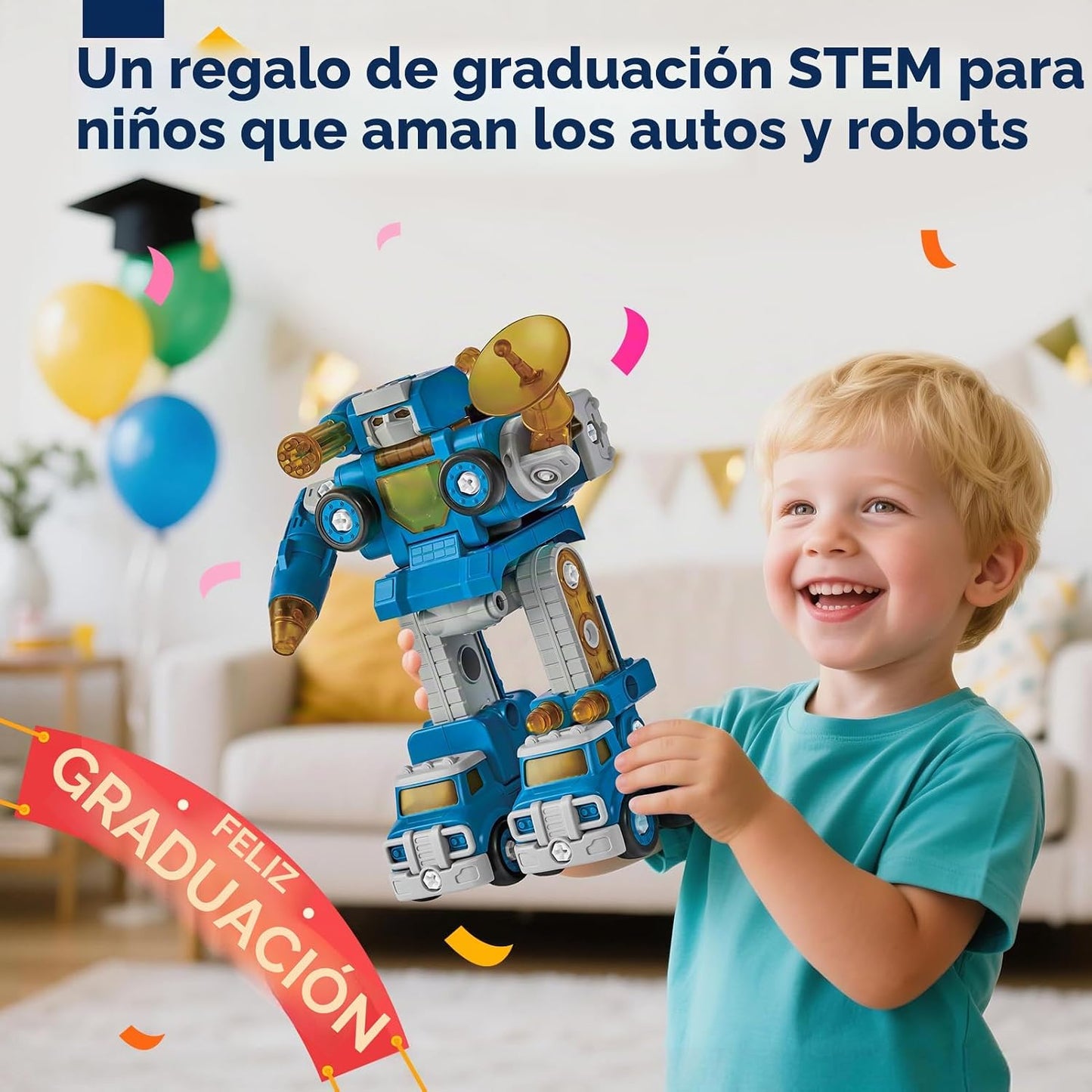 CubicFun - Juguete de robot-vehículo para desmontar, 5 en 1, juguet...