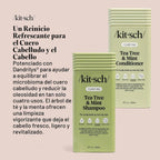 Juego de champú y acondicionador Kitsch Tea Tree & Mint para el cui...