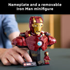 LEGO Marvel Iron Man MK4 Bust - Kit de construcción para adultos, a...