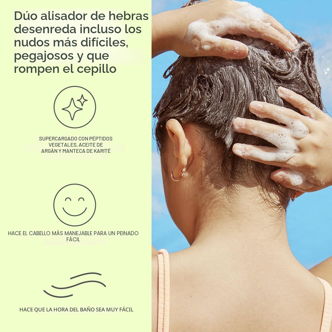 Evereden Juego de champú, acondicionador y gel de baño para niños,...
