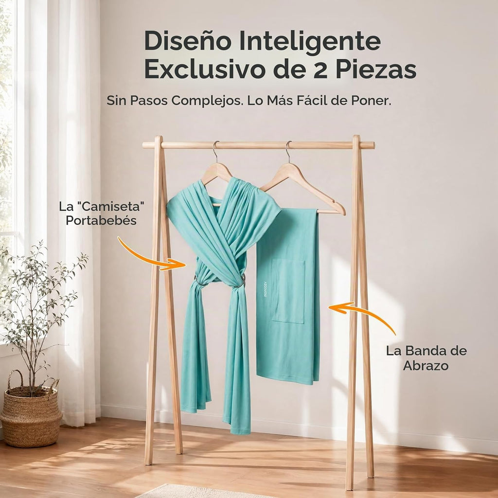 Momcozy Fular portabebés, eslingas ergonómicas para bebés desde rec...