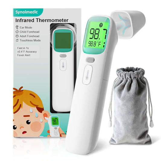 Synolmedic Termómetro de bebé para niños, termómetro de oído apto p...