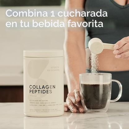 PREMIUM Péptidos de colágeno (16 onzas), alimentado con hierbas, ce...
