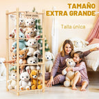 Woodure Almacenamiento y Organizador de Animales de Peluche, Soport...