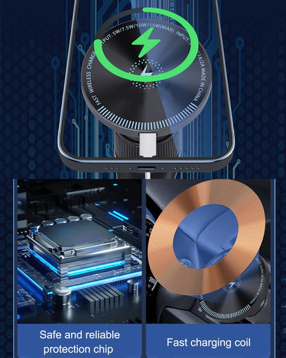 Diseñado para soporte de automóvil MagSafe para soporte de teléfono Civic 2026 2026 15W carga inalámbrica rápida soporte de teléfono Civic de 11ª generación 2026 Accesorios Civic Soporte Civic