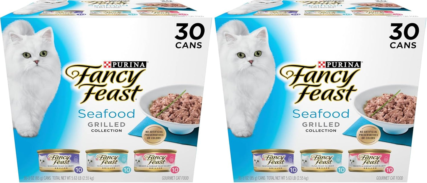 Fancy Feast Purina - Alimento húmedo a la parrilla para gatos, cole...