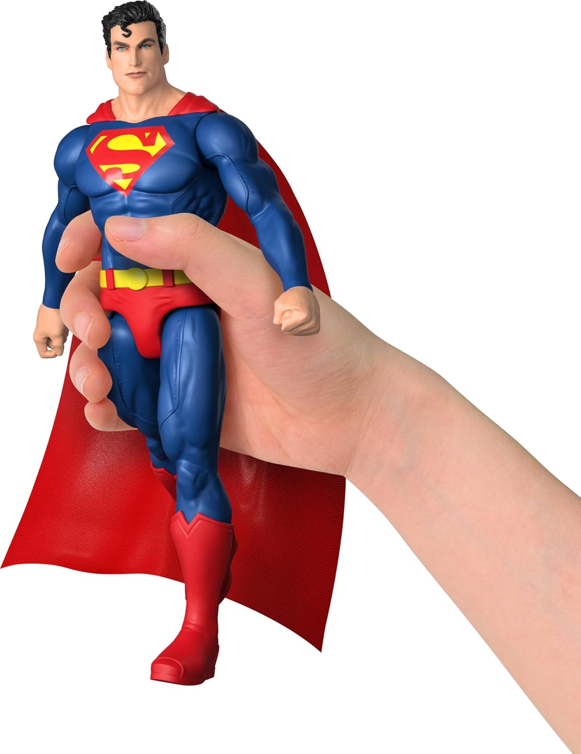Mattel DC - Figura de acción de Superman de 12 pulgadas, súper traj...