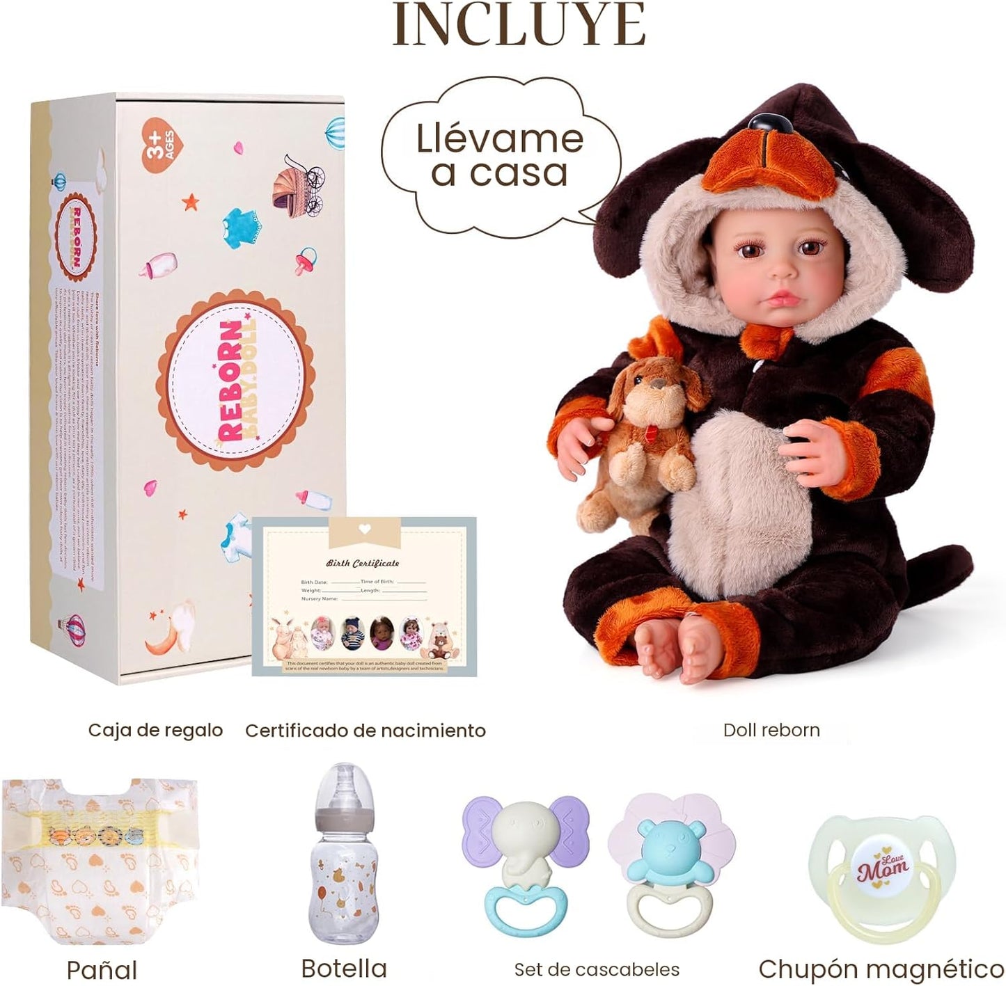 BABESIDE Muñecas de bebé Reborn realistas Carina - Muñeca de bebé r...