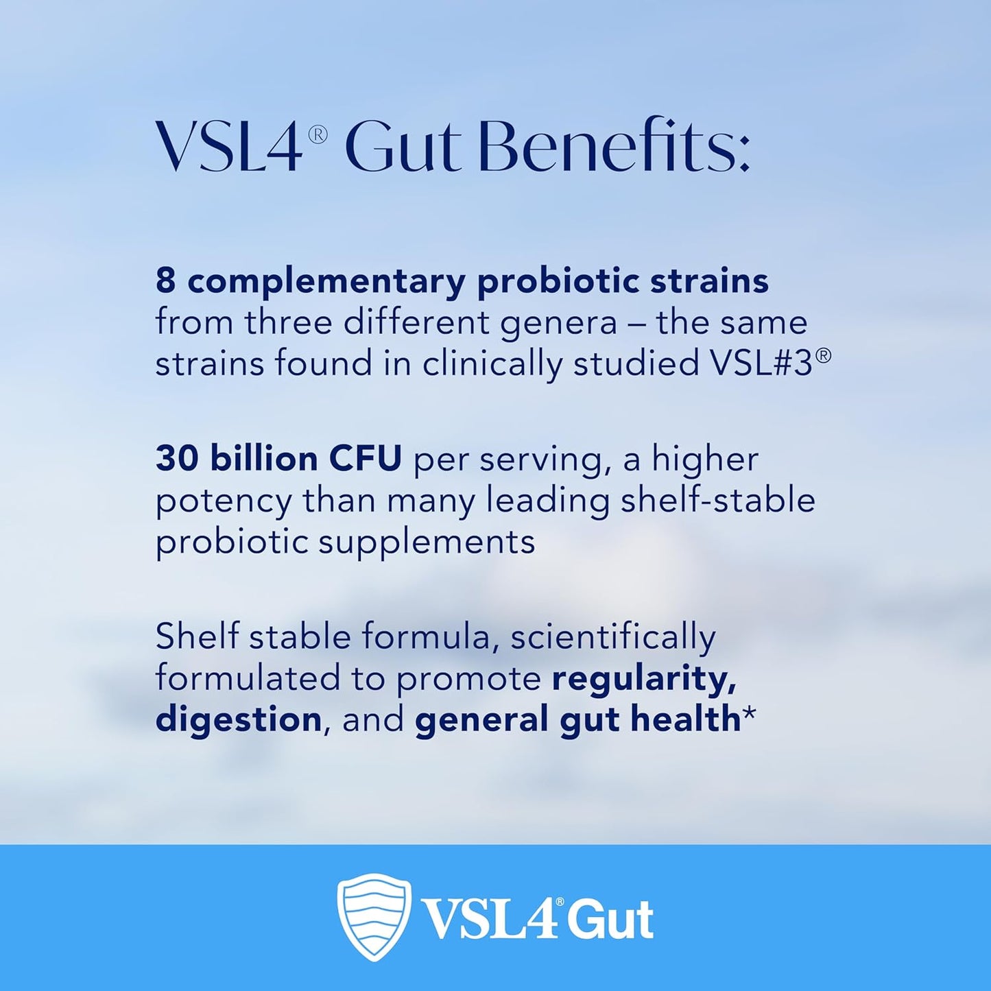 VSL4 Probióticos diarios intestinales para la salud intestinal, 30B...