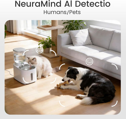 youkey Cámara interior HD de 2.5 K para mascotas, chat de audio bid...