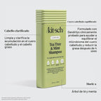 Juego de champú y acondicionador Kitsch Tea Tree & Mint para el cui...