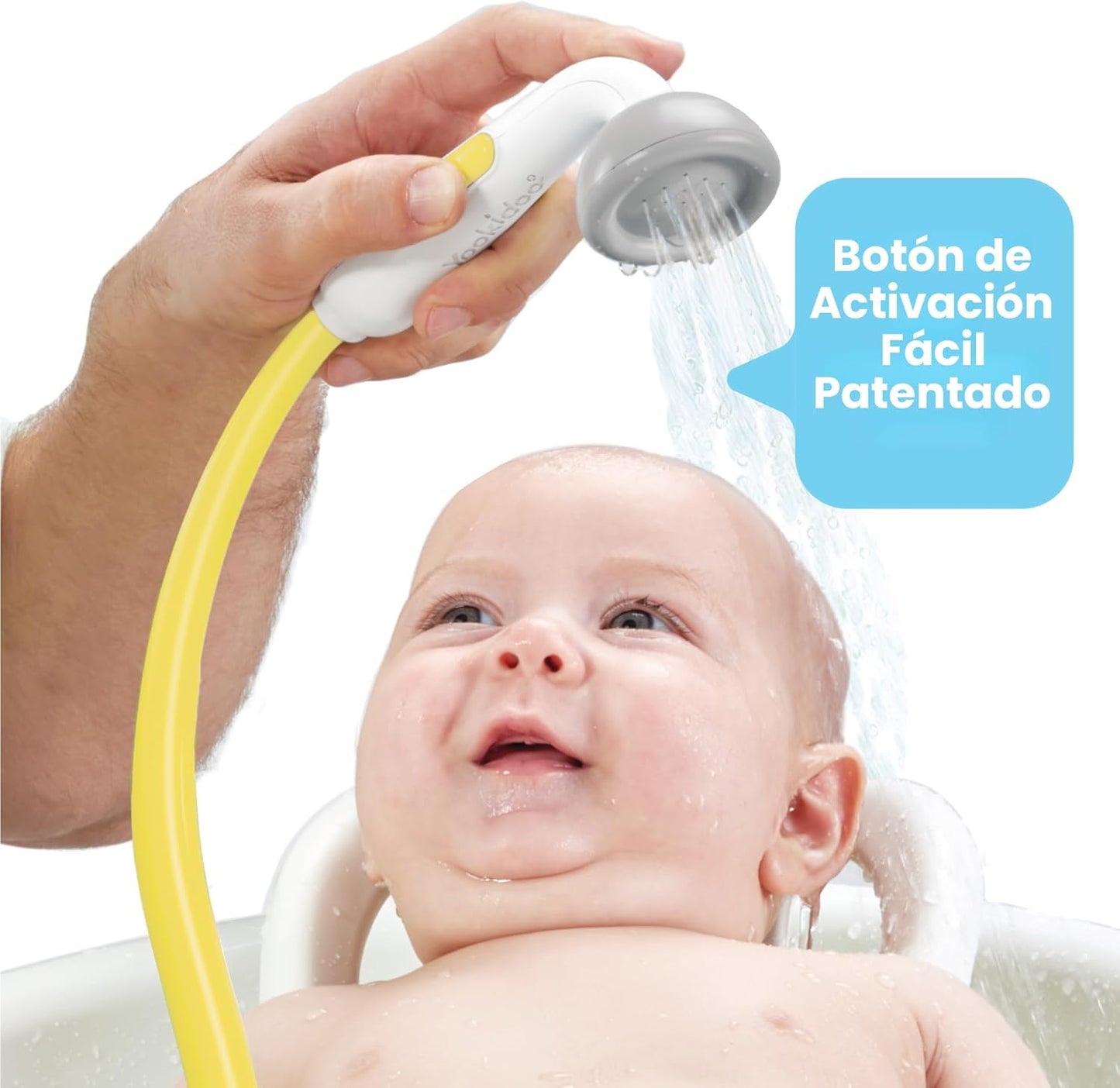 YOOKIDOO - Cabeza de ducha para bebé, bomba de agua de elefante con...