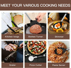 Juego de utensilios de cocina - Utensilios de cocina de silicona -...