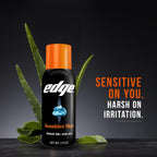 Edge Gel de afeitar para hombres, piel sensible con aloe, gel de af...